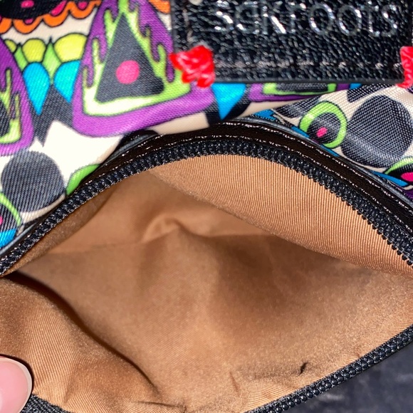 Sakroots Artist Circle Multicolor Utility Small Crossbody Purse Neon One World - Picture 3 of 12